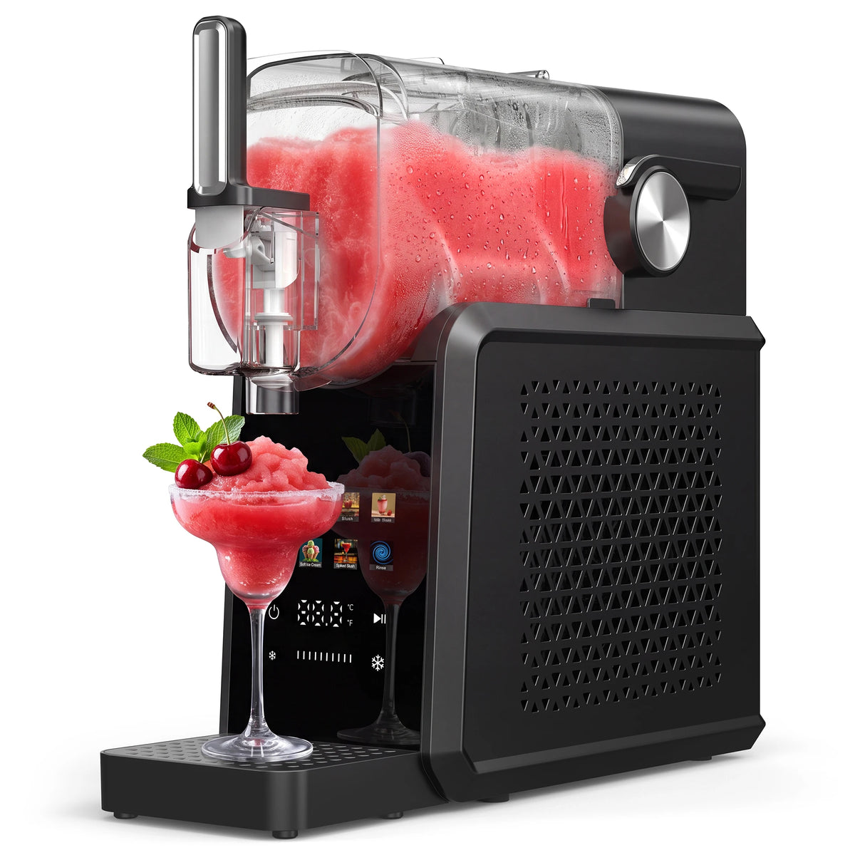 2 In 1 Slushie Machine Frozen Drink Maker With Auto Cleaning