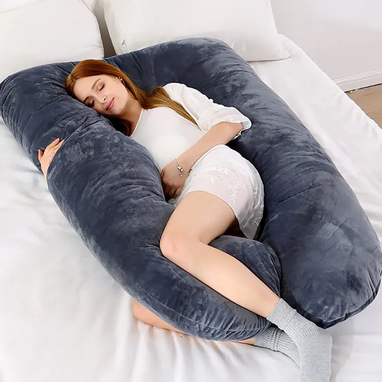 Soft Full Body Pregnancy Support Pillow For Maternal Comfort