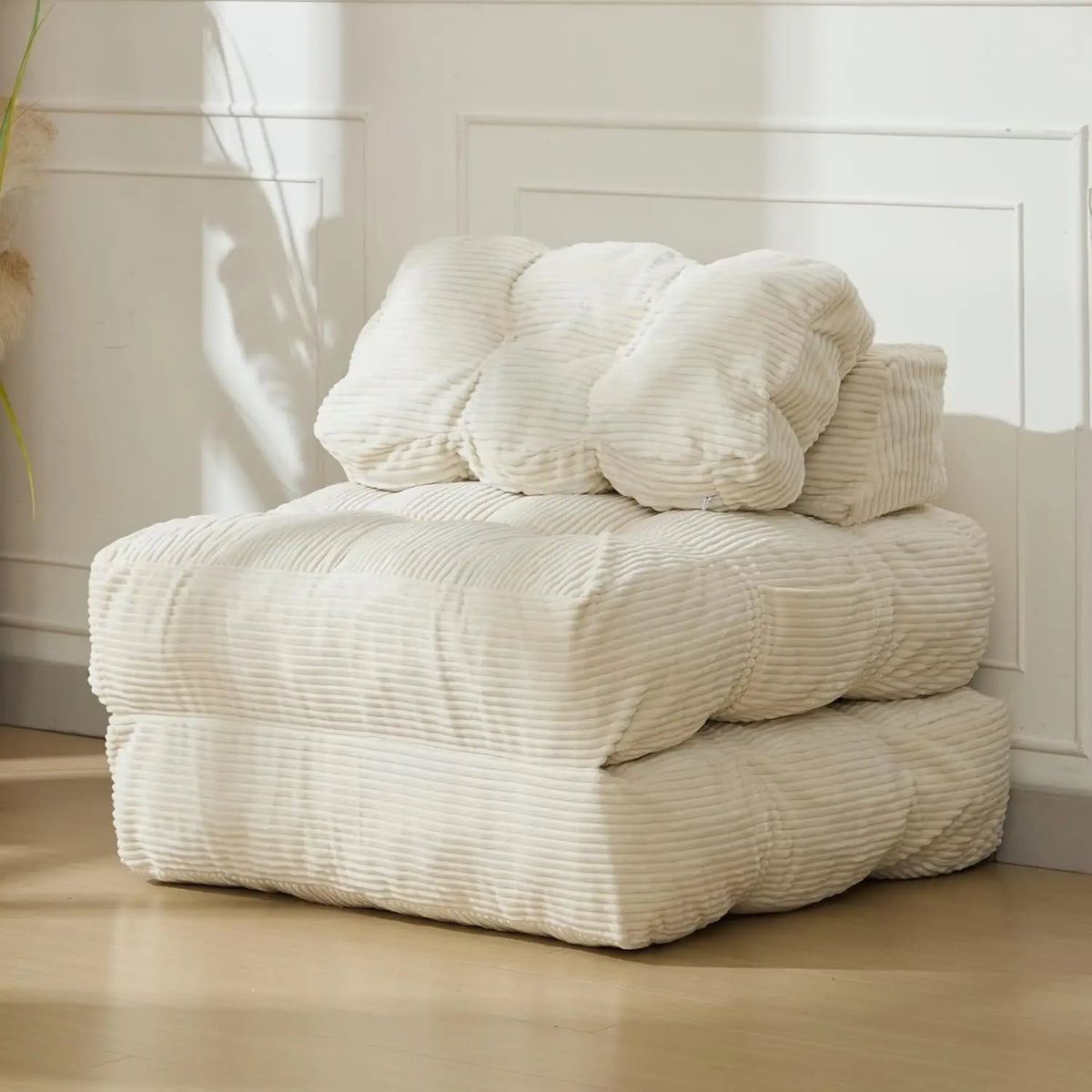 HiMISS Folding Convertible Sofa Bed With Pillow And Side Pocket
