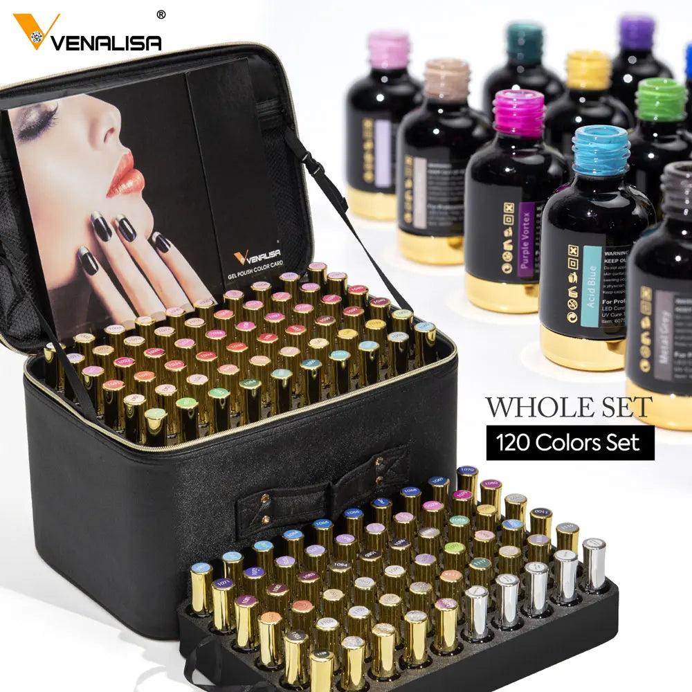 Venalisa Gel Polish Set 120Pcs 12Ml Soak Off Kit