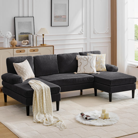 Korser Modern U Shaped Sectional Sofa Featuring Removable Cushions