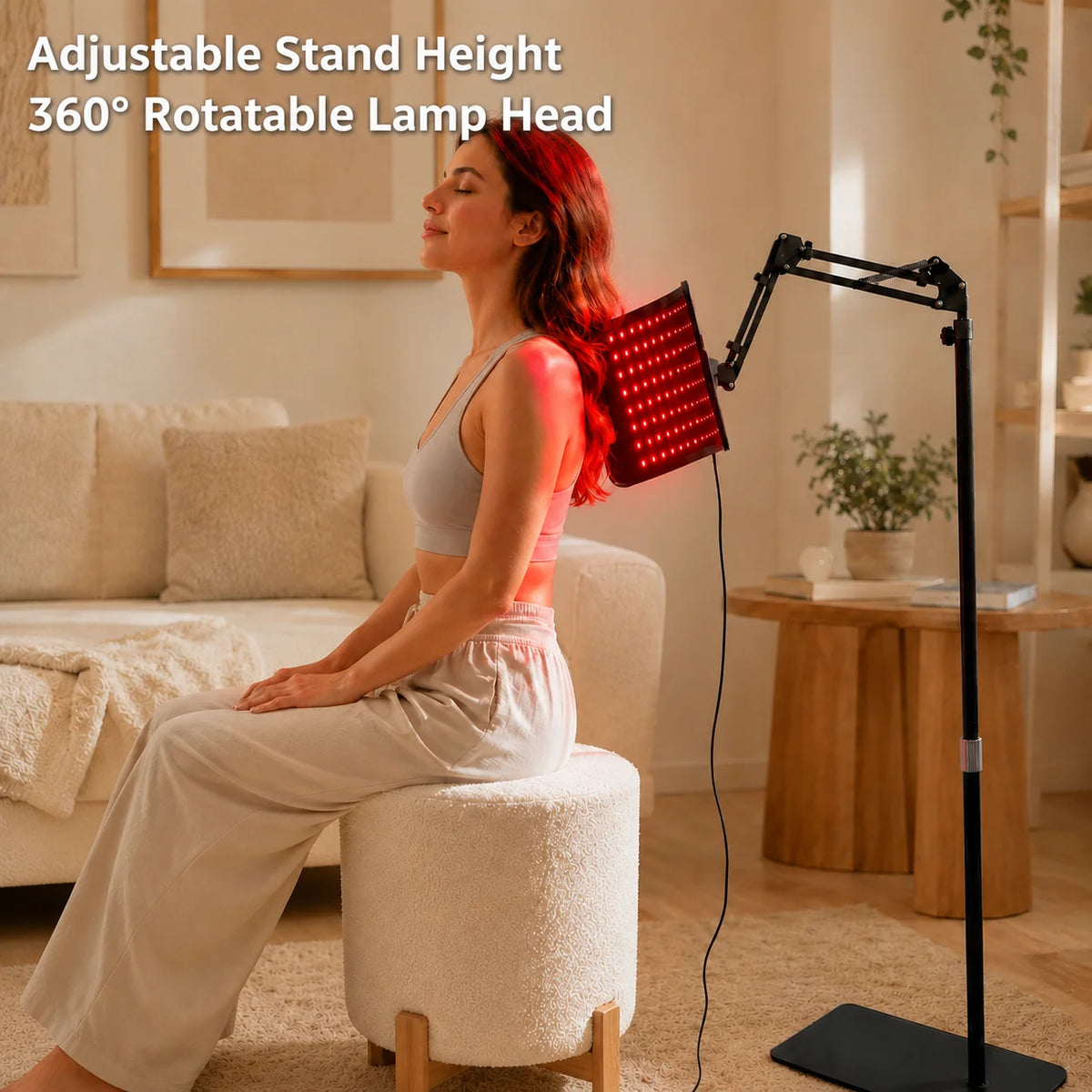 Near Infrared Light Therapy Panel With Adjustable Timer