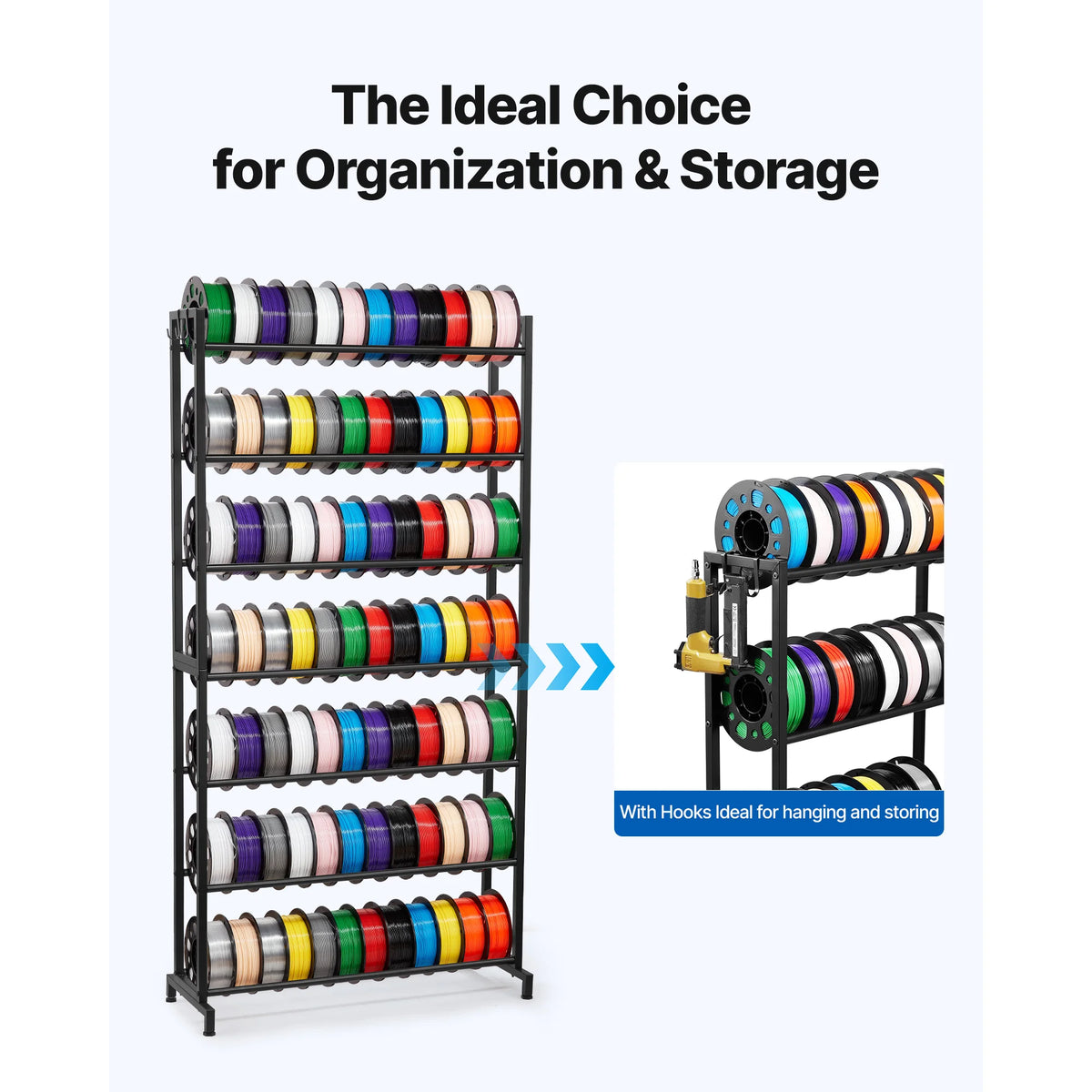 SucceBuy Multi Tier 3D Printer Filament Spool Storage Rack