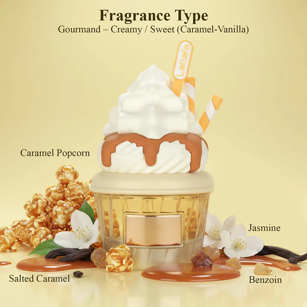 Creamy Salted Caramel Novelty Ice Cream Cup Fragrance For Unisex