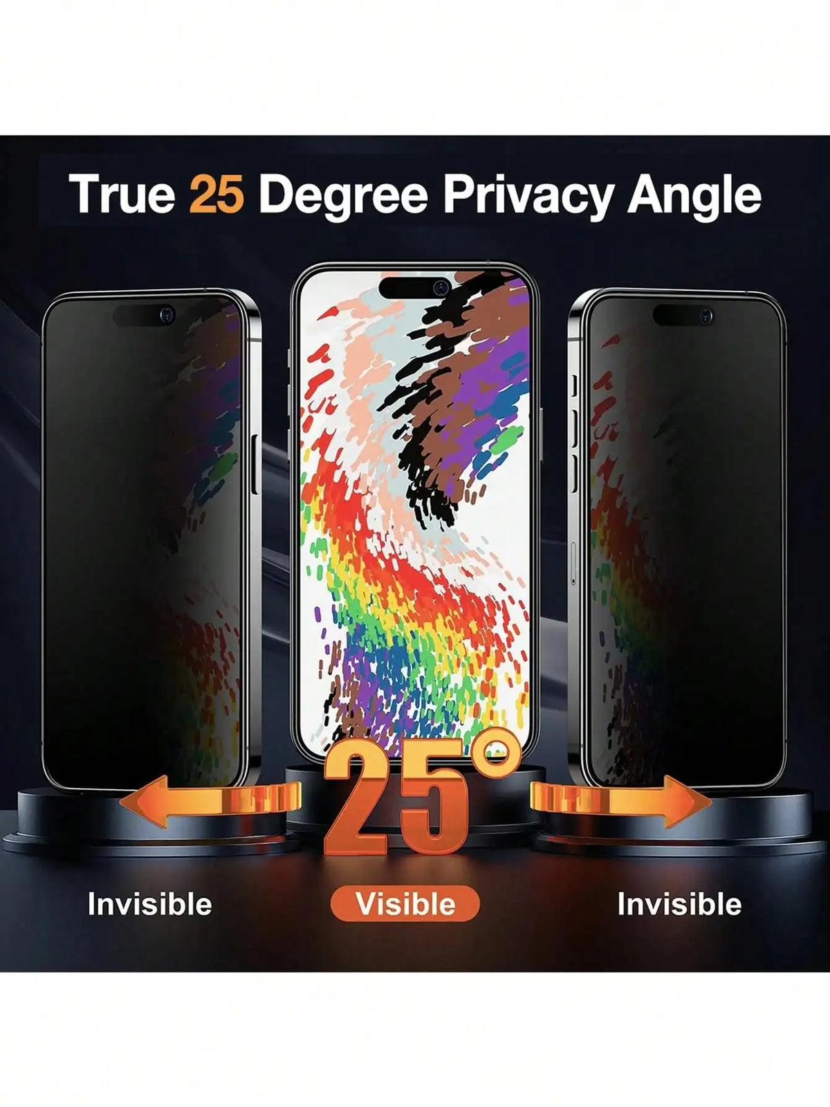 Matte Anti Spy Tempered Glass Screen Protector For iPhone