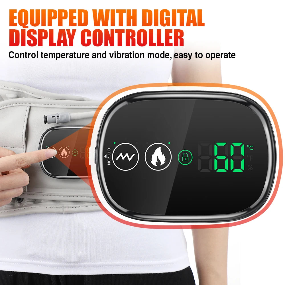 Hailicare Heating Airbag Lumbar Support Belt With Vibration Massage