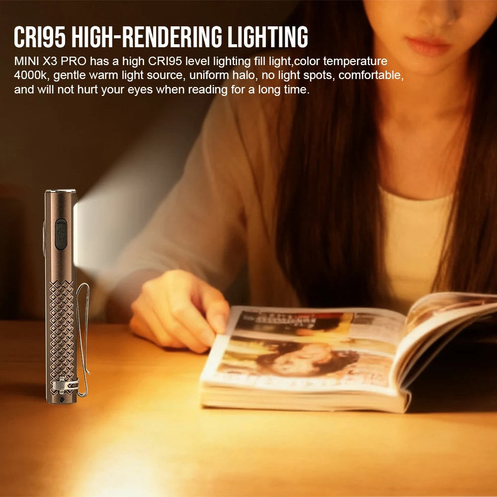 TrustFire Minix3 Pro Rechargeable LED Flashlight With UV And Waterproof