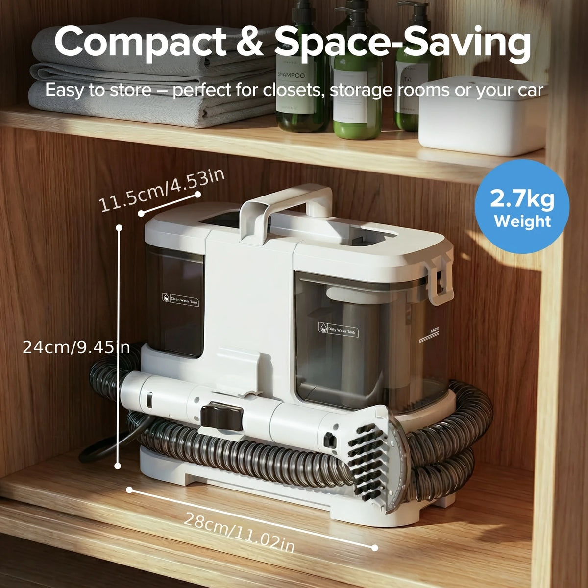 Lubluelu V2 Portable Carpet Upholstery Spot Cleaner Vacuum