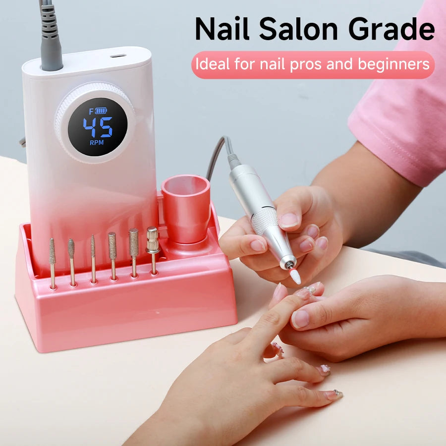 Cosprysmal Cordless Electric Nail Drill With Brushless Motor