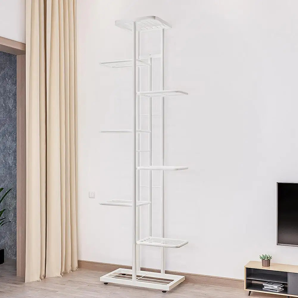 HiMISS Vertical Metal Plant Stand Flower Pot Rack Shelf