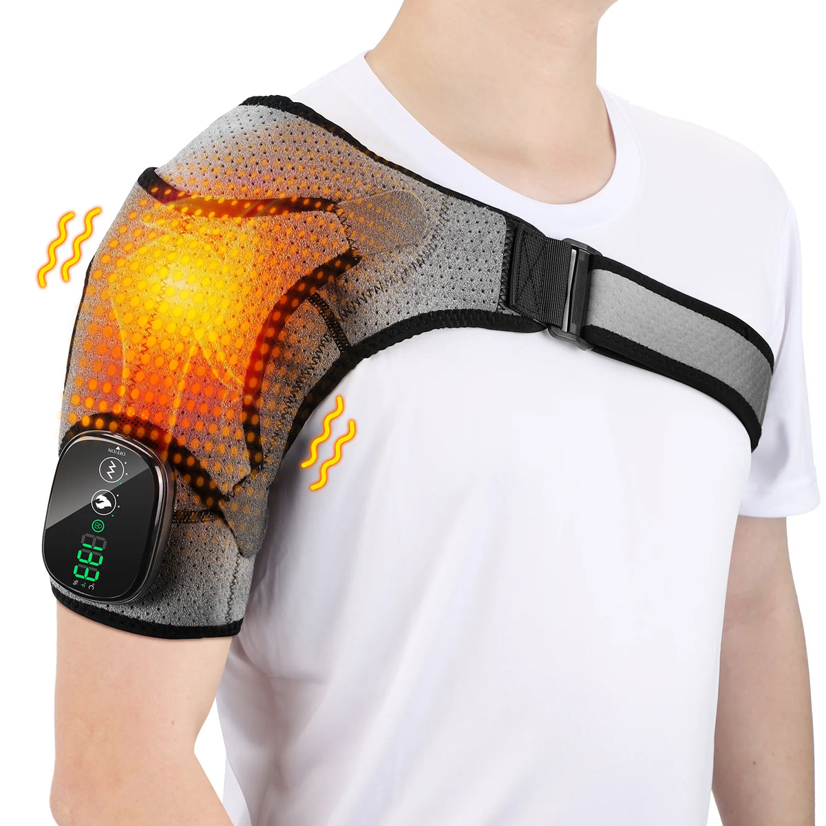 PASTSKY Electric Shoulder Heating Pad Vibration Hot Compress For Back Knee