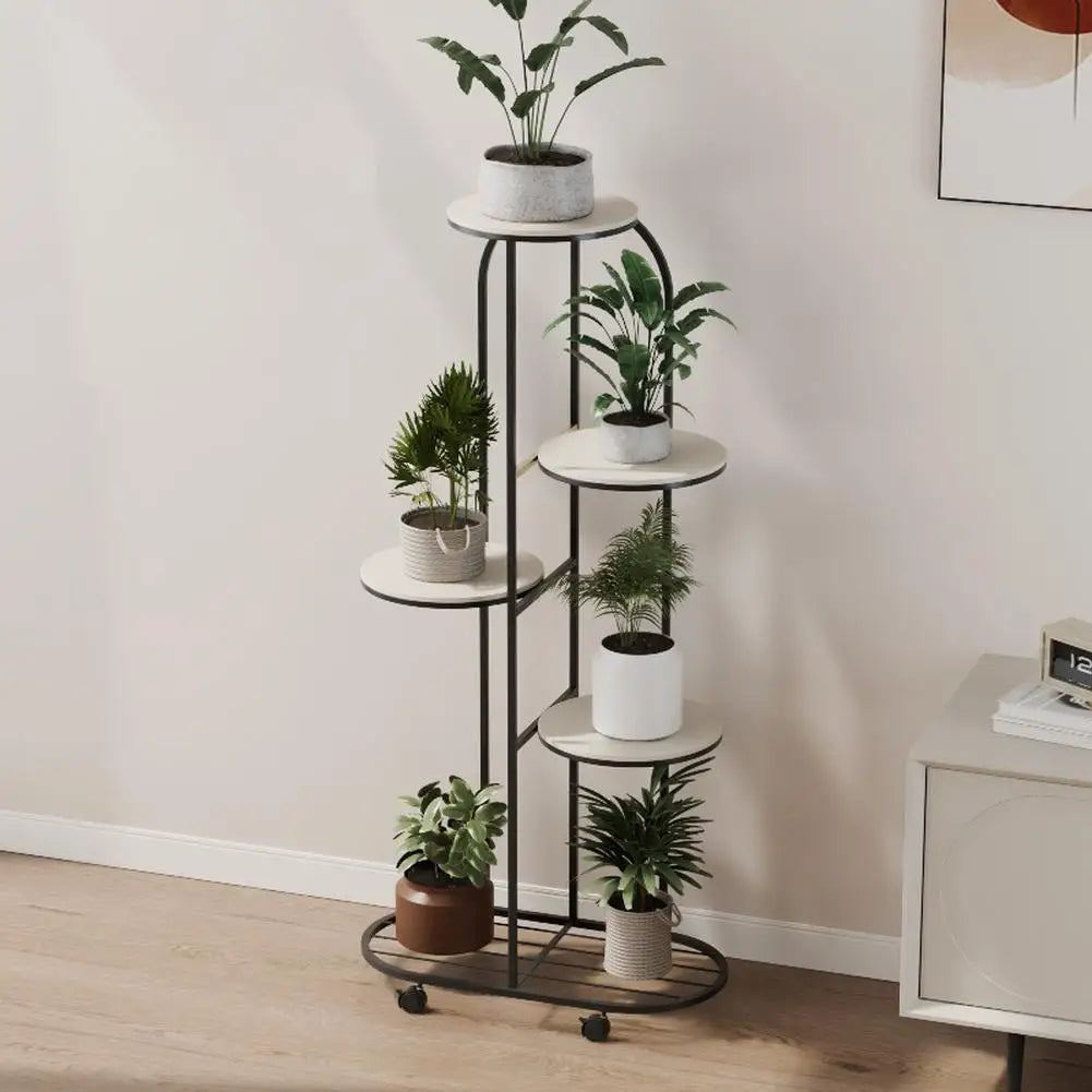 HiMISS Metal Plant Shelf For Indoor Outdoor Home Display Stand