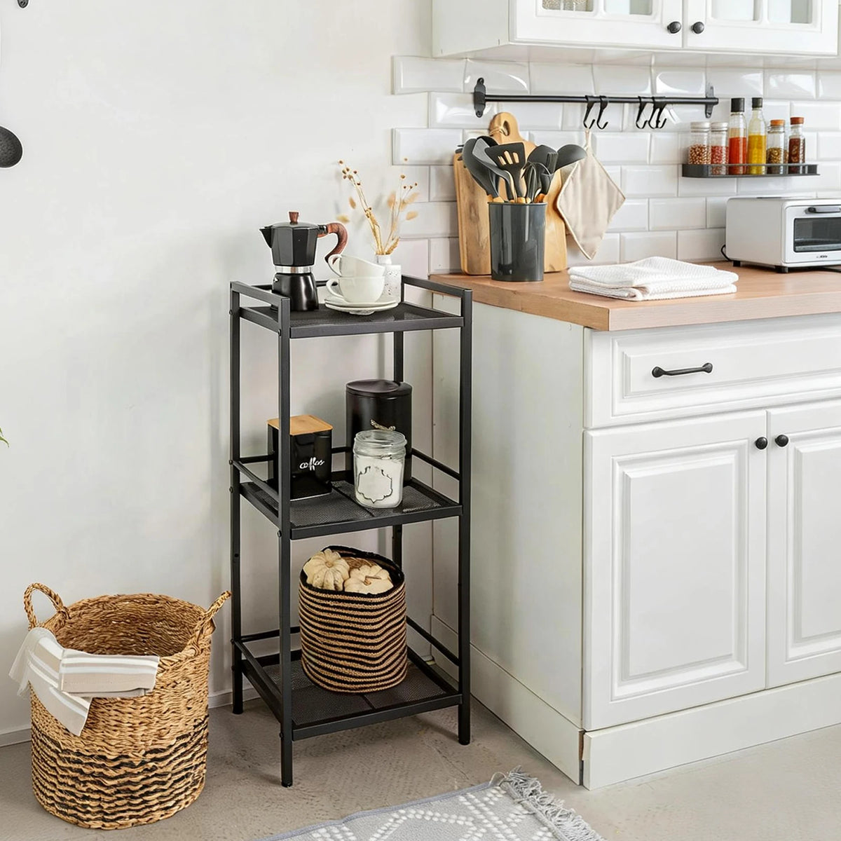 Twister Ck Carbon Steel Durable Storage Rack For Kitchen