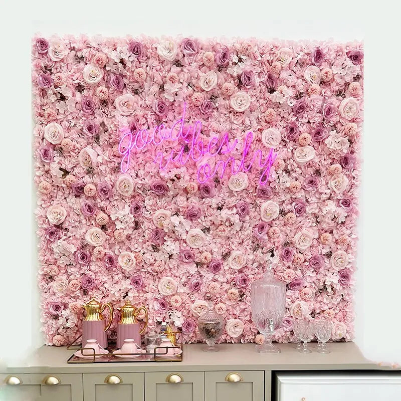 Meihon Artificial Flower Wall Backdrop For Wedding Party Photo Decor