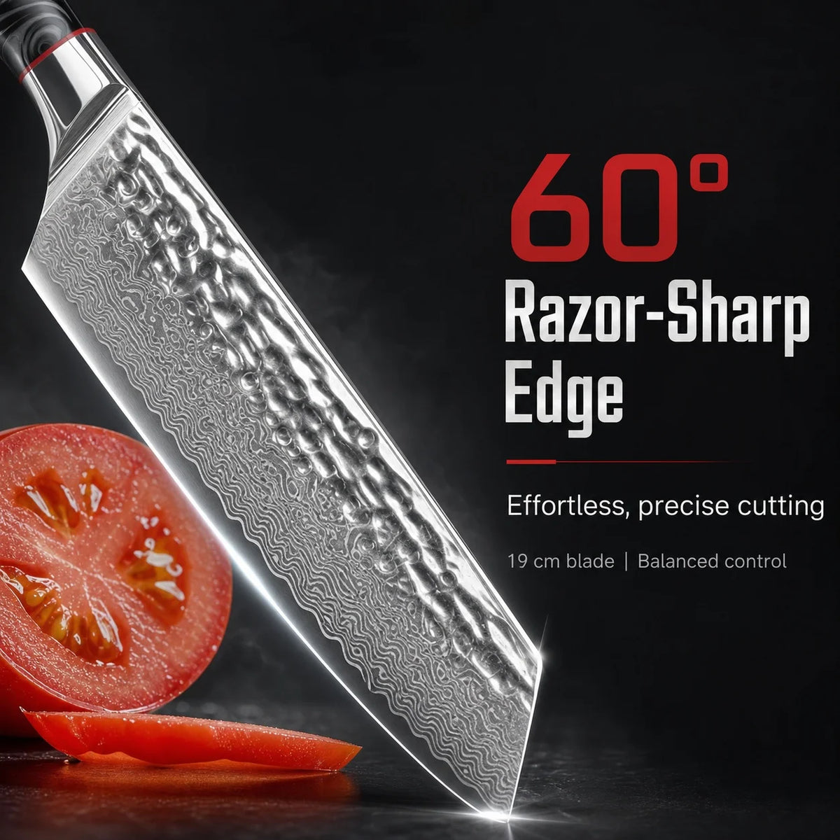 Woodfone Damascus Steel Kitchen Knife For Professional Culinary Work